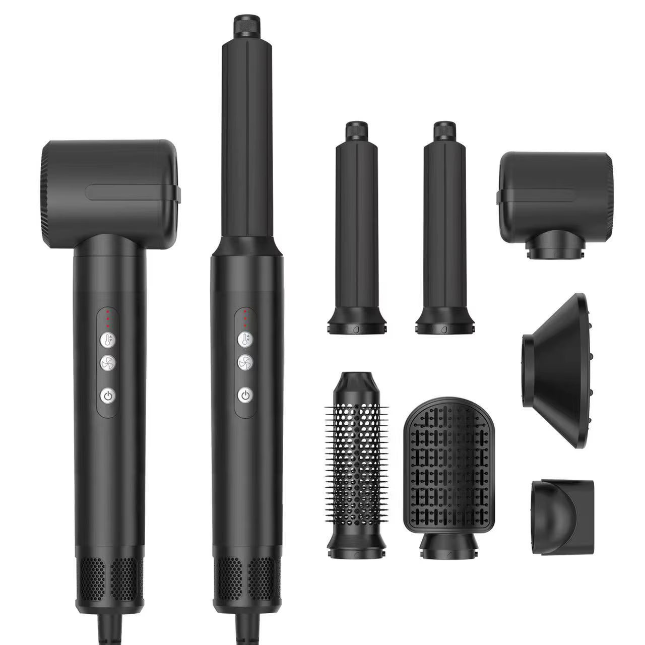 7 in 1 Professional Hair Straightener 1400W Hair Curler Electric Comb Hair Dryer Brush Hot Hair Volume Curlers Hair Style Set