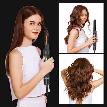 7 in 1 Professional Hair Straightener 1400W Hair Curler Electric Comb Hair Dryer Brush Hot Hair Volume Curlers Hair Style Set