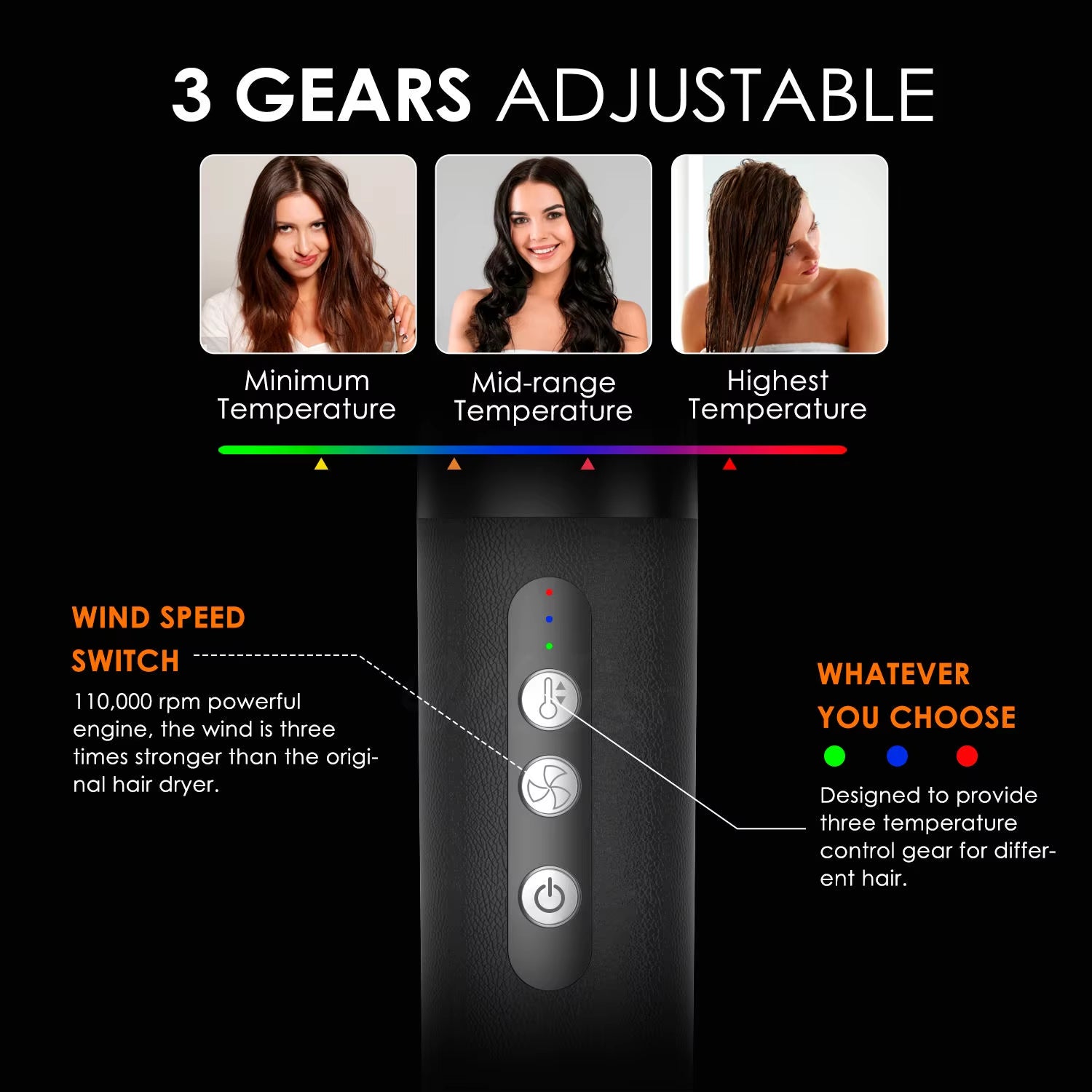 7 in 1 Professional Hair Straightener 1400W Hair Curler Electric Comb Hair Dryer Brush Hot Hair Volume Curlers Hair Style Set
