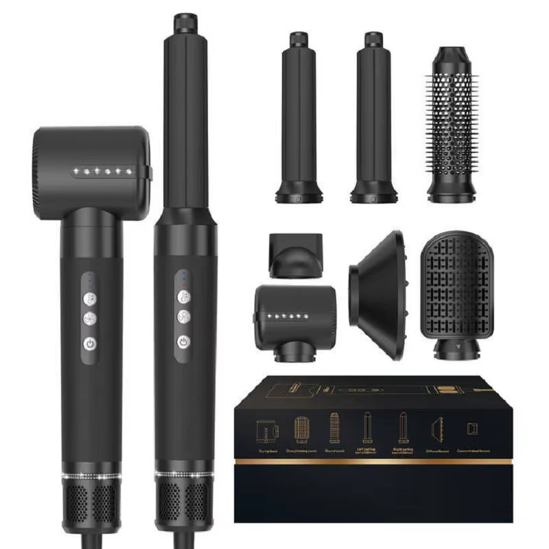 7 in 1 Professional Hair Straightener 1400W Hair Curler Electric Comb Hair Dryer Brush Hot Hair Volume Curlers Hair Style Set