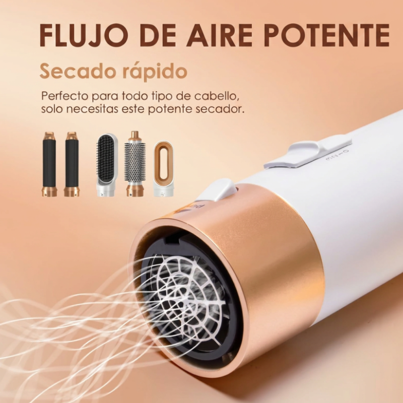 Zerenicia LuzSeda 5 en 1 — Kit Secador y Estilizador Profesional