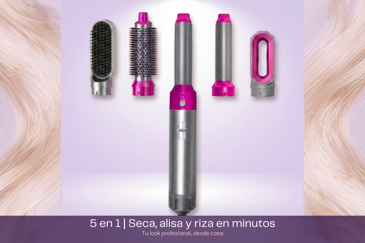Zerenicia LuzSeda 5 en 1 — Kit Secador y Estilizador Profesional