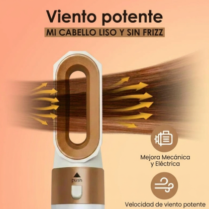 Zerenicia LuzSeda 5 en 1 — Kit Secador y Estilizador Profesional