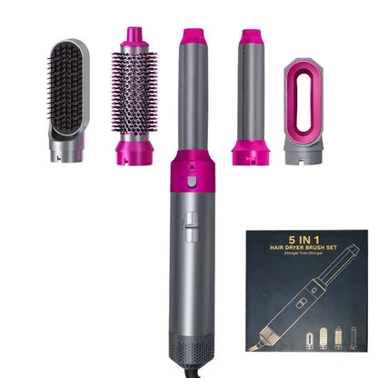 5 in 1 Hair Dryer Hot Comb Set Professional Curling Iron Hair Straightener Styling Tool for Professional Hair Dryer Household