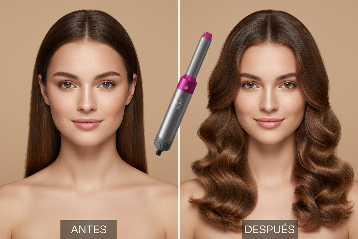 Rizador Cónico - Antes y Después